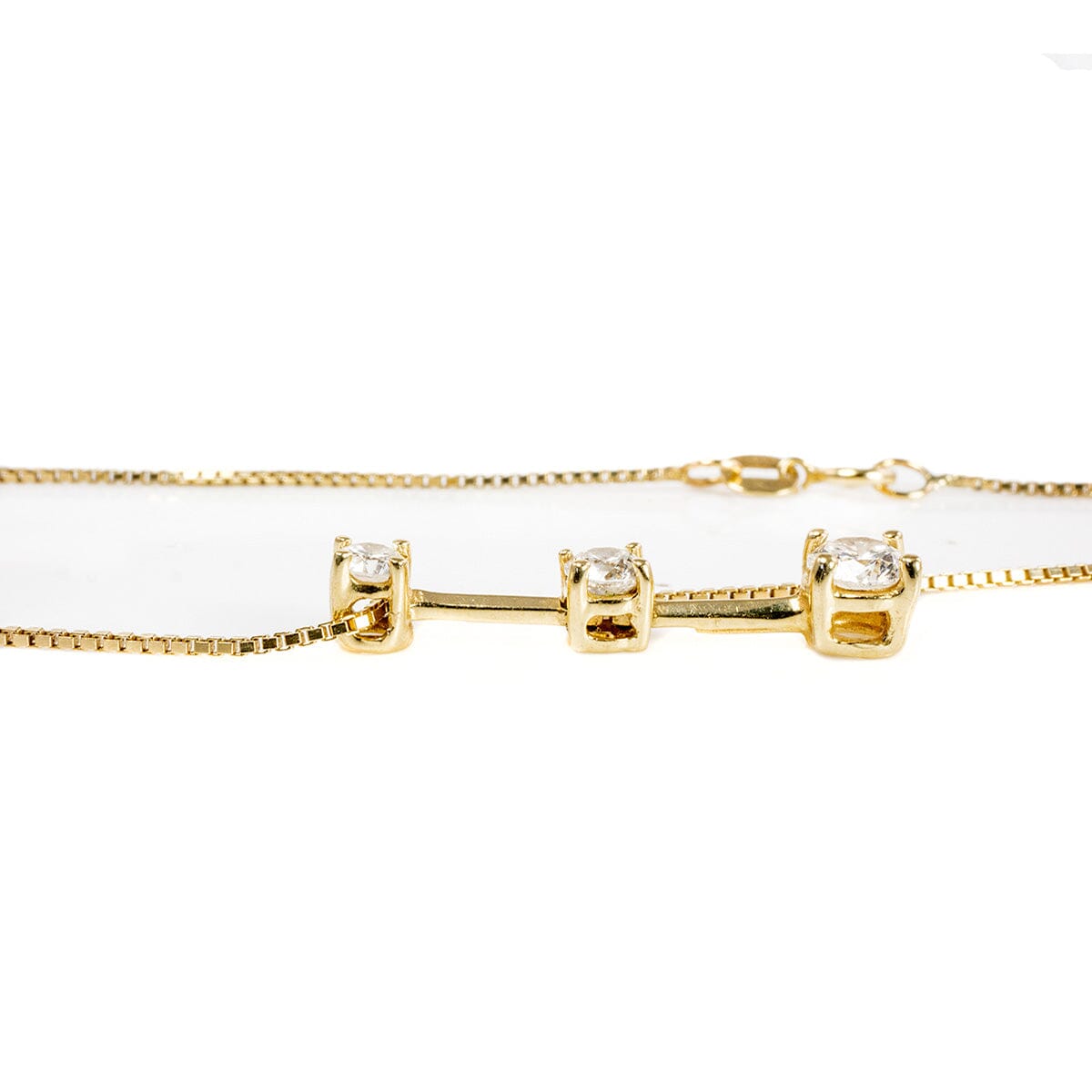 Great Lakes Boutique 14 k Gold &amp; Diamond Drop Necklace