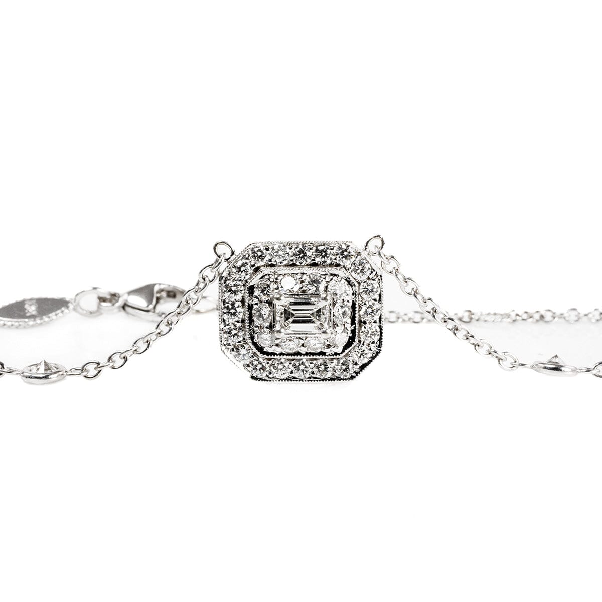 Great Lakes Boutique 18 k White Gold Diamond Necklace