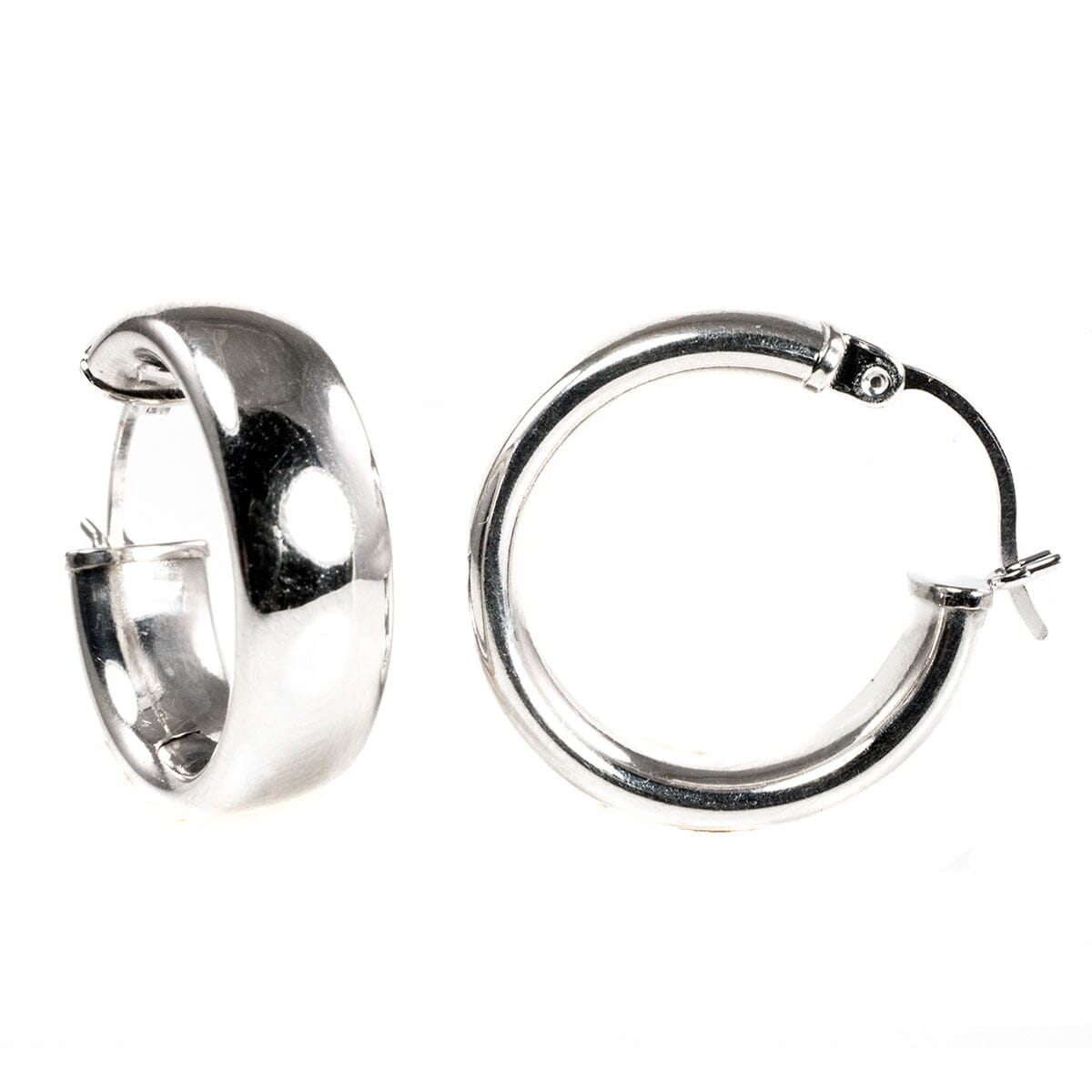 Great Lakes Boutique 14 k White Gold Hoop Earrings