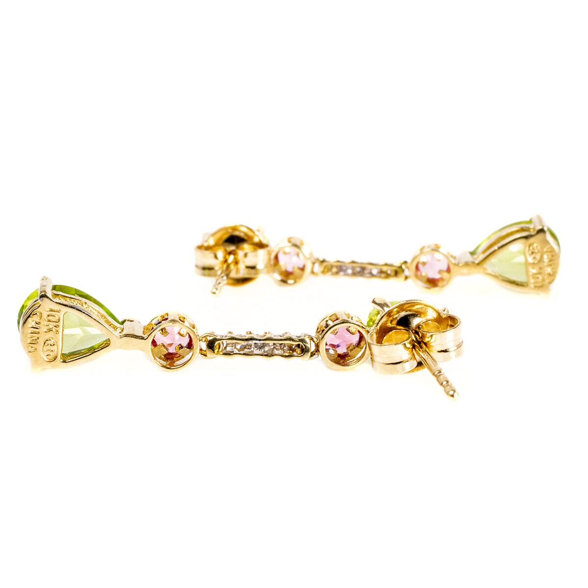 Great Lakes Boutique 10 k Gold Diamond &amp; Gemstone Earrings
