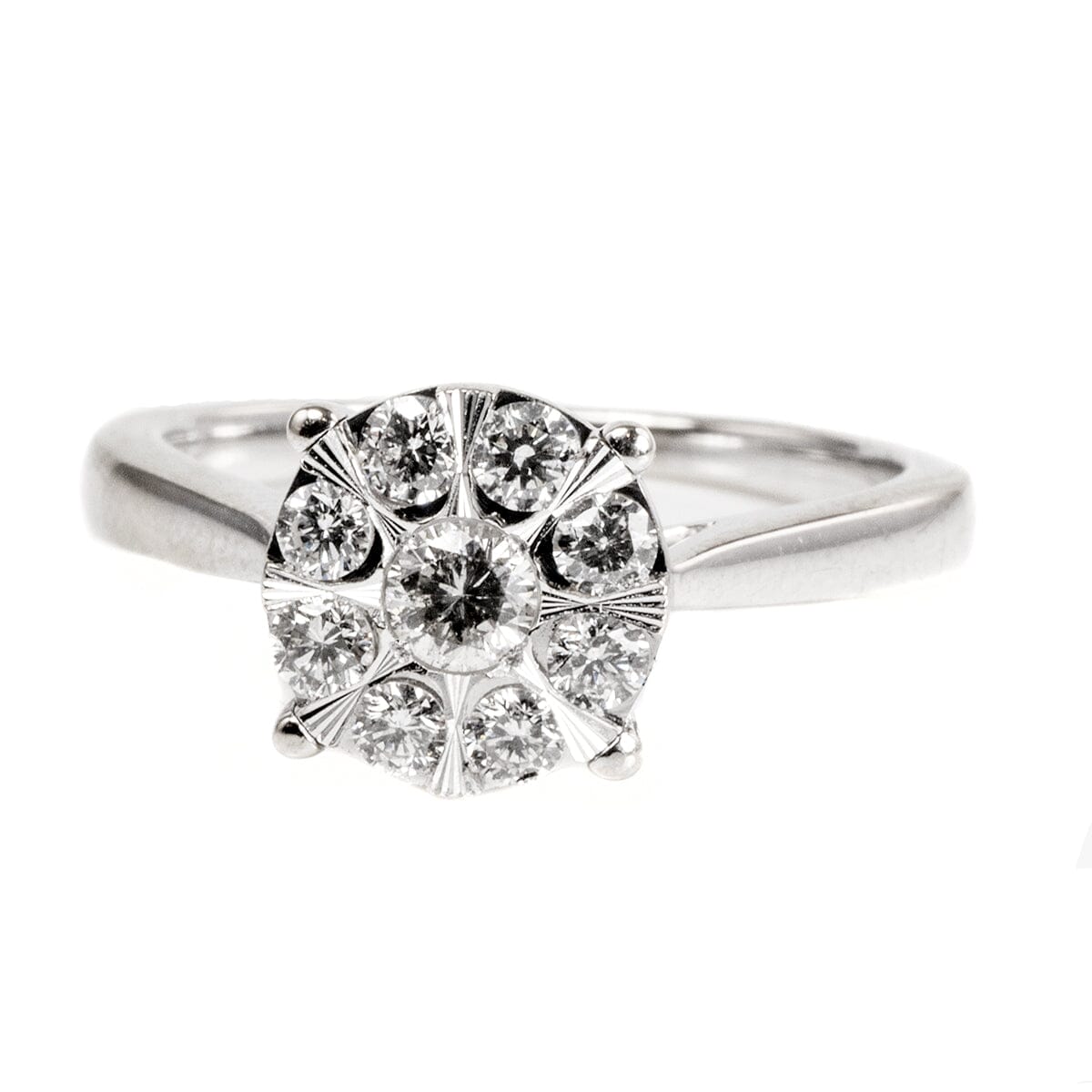 Great Lakes Boutique 14 k White Gold Diamond Ring