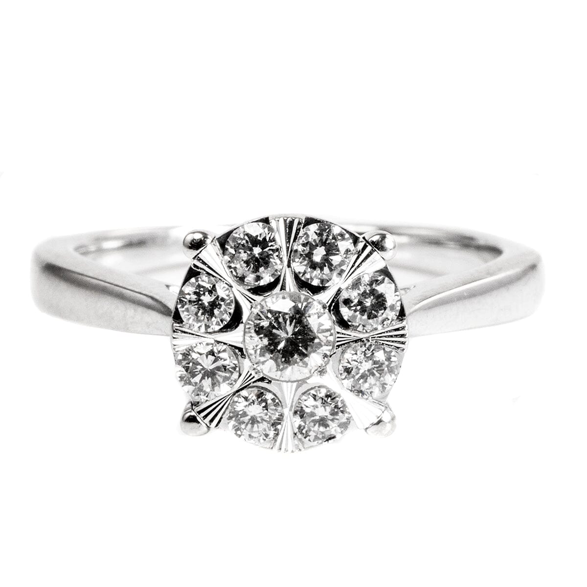 Great Lakes Boutique 14 k White Gold Diamond Ring
