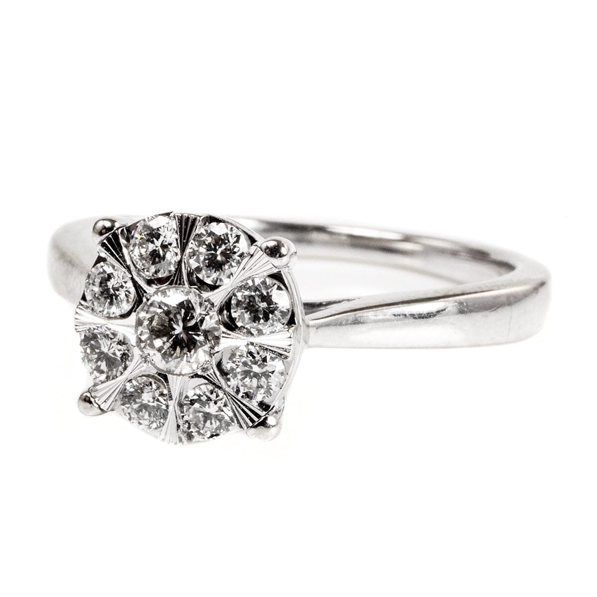 Great Lakes Boutique 14 k White Gold Diamond Ring