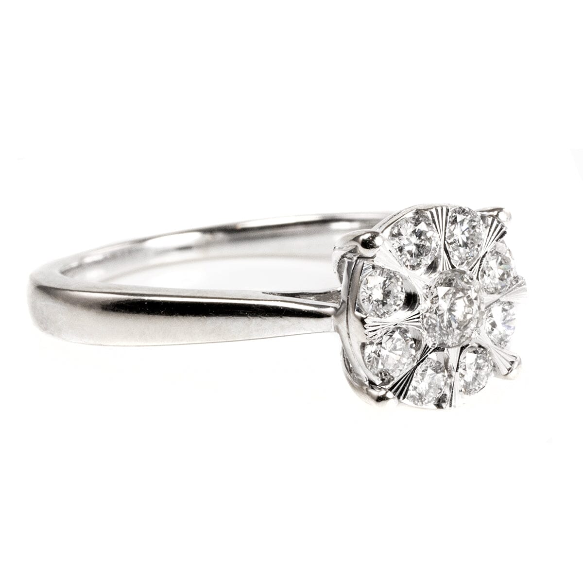 Great Lakes Boutique 14 k White Gold Diamond Ring