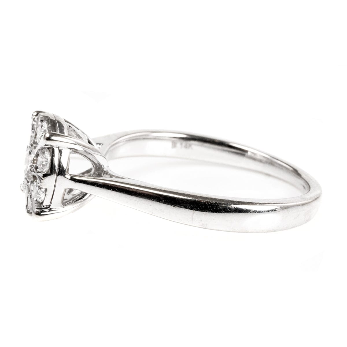 Great Lakes Boutique 14 k White Gold Diamond Ring