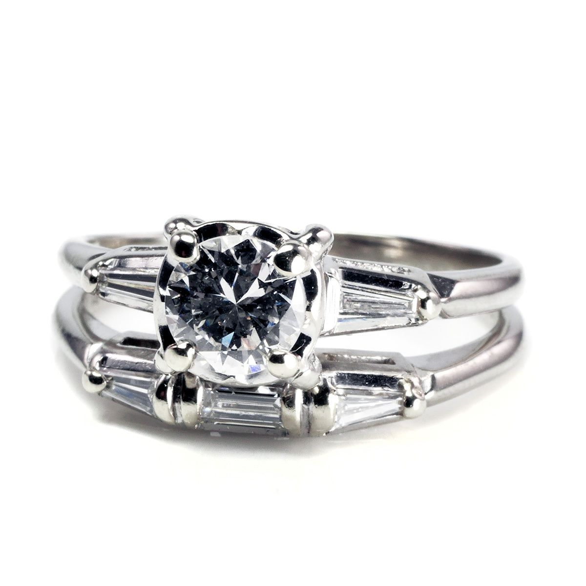 Great Lakes Boutique Vintage 14 k Diamond Wedding Set
