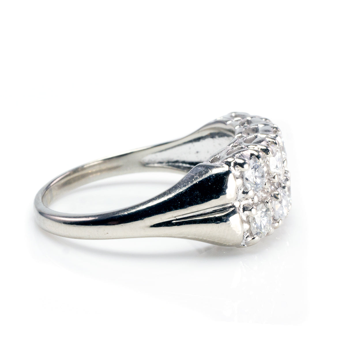 Great Lakes Boutique 14 k White Gold Diamond Band