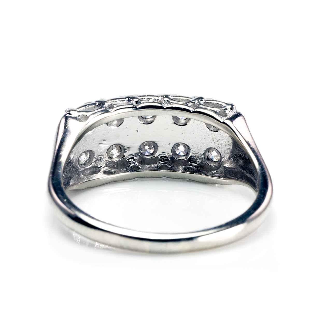 Great Lakes Boutique 14 k White Gold Diamond Band