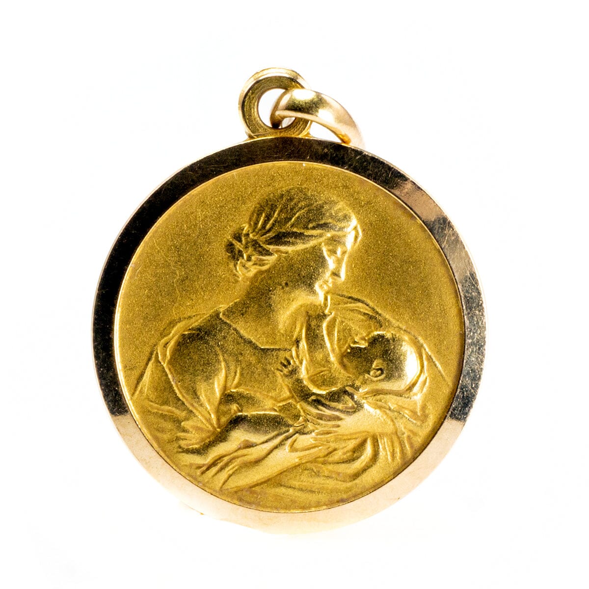 Great Lakes Boutique 18k Gold Mary &amp; Child Pendant