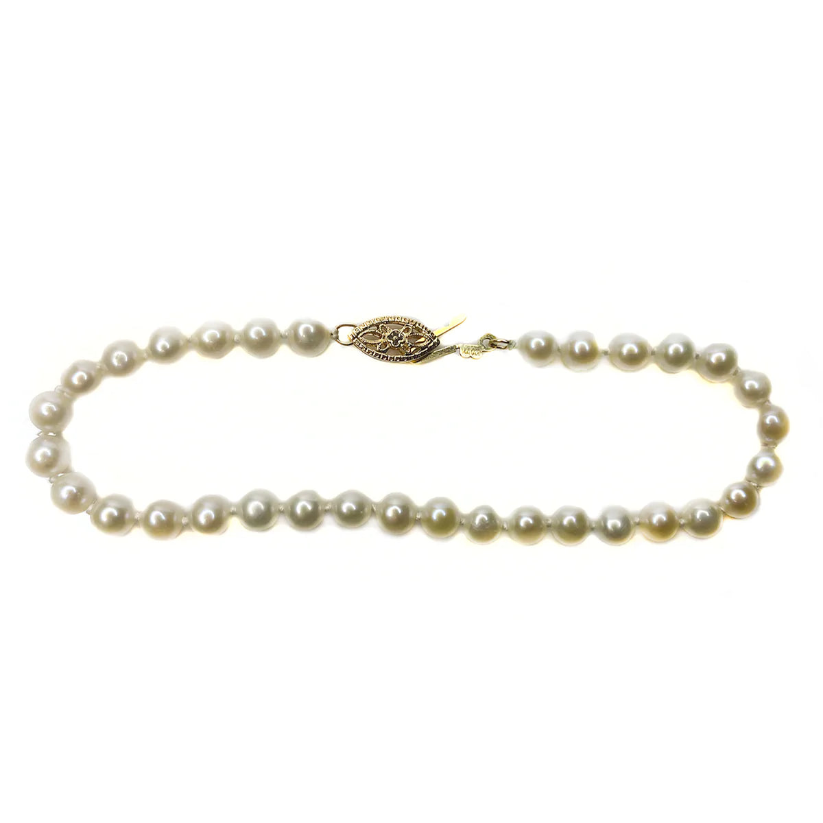 Great Lakes Boutique 14 k Yellow Gold and Pearl Bracelet