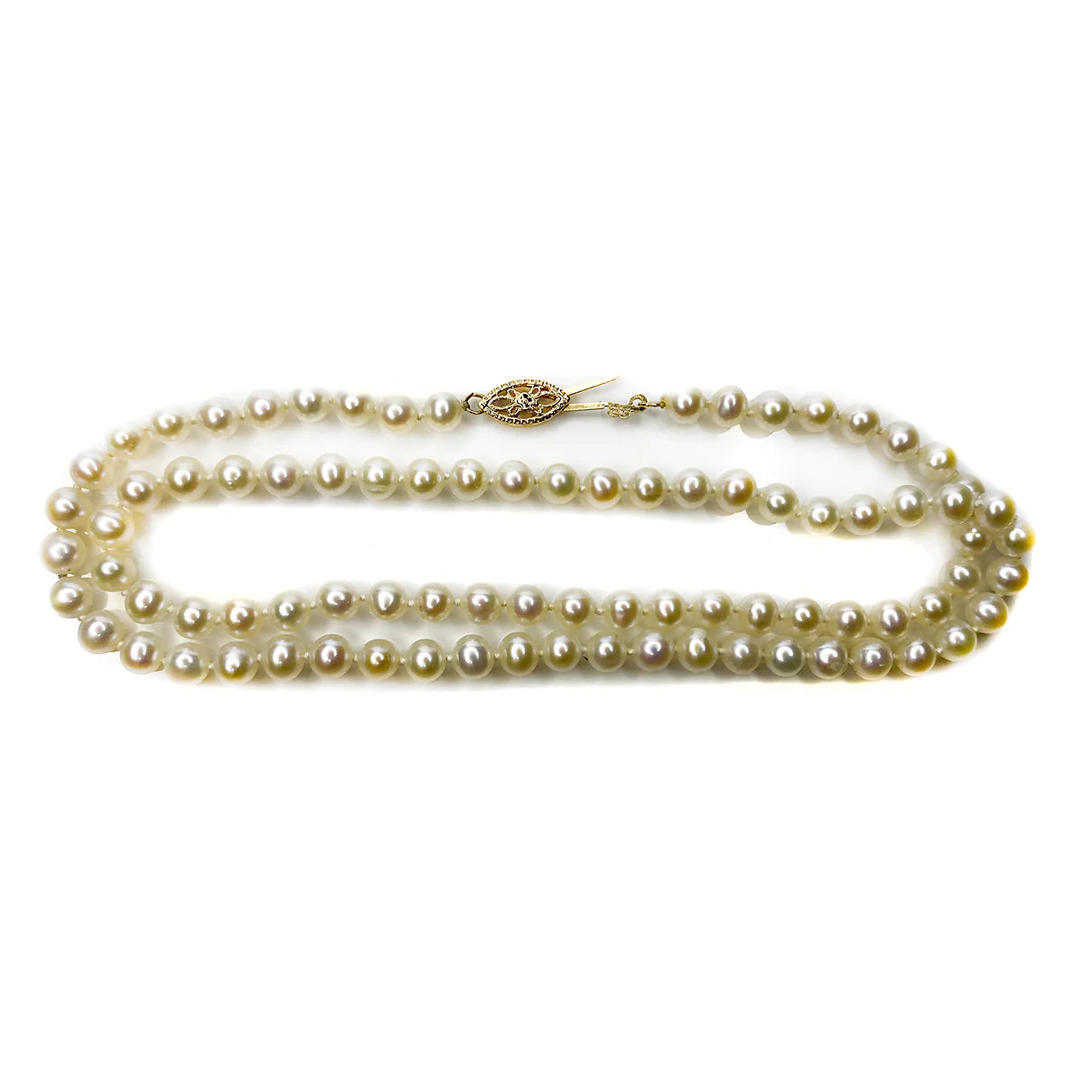 Great Lakes Boutique 14 k Gold Clasp Pearl Necklace
