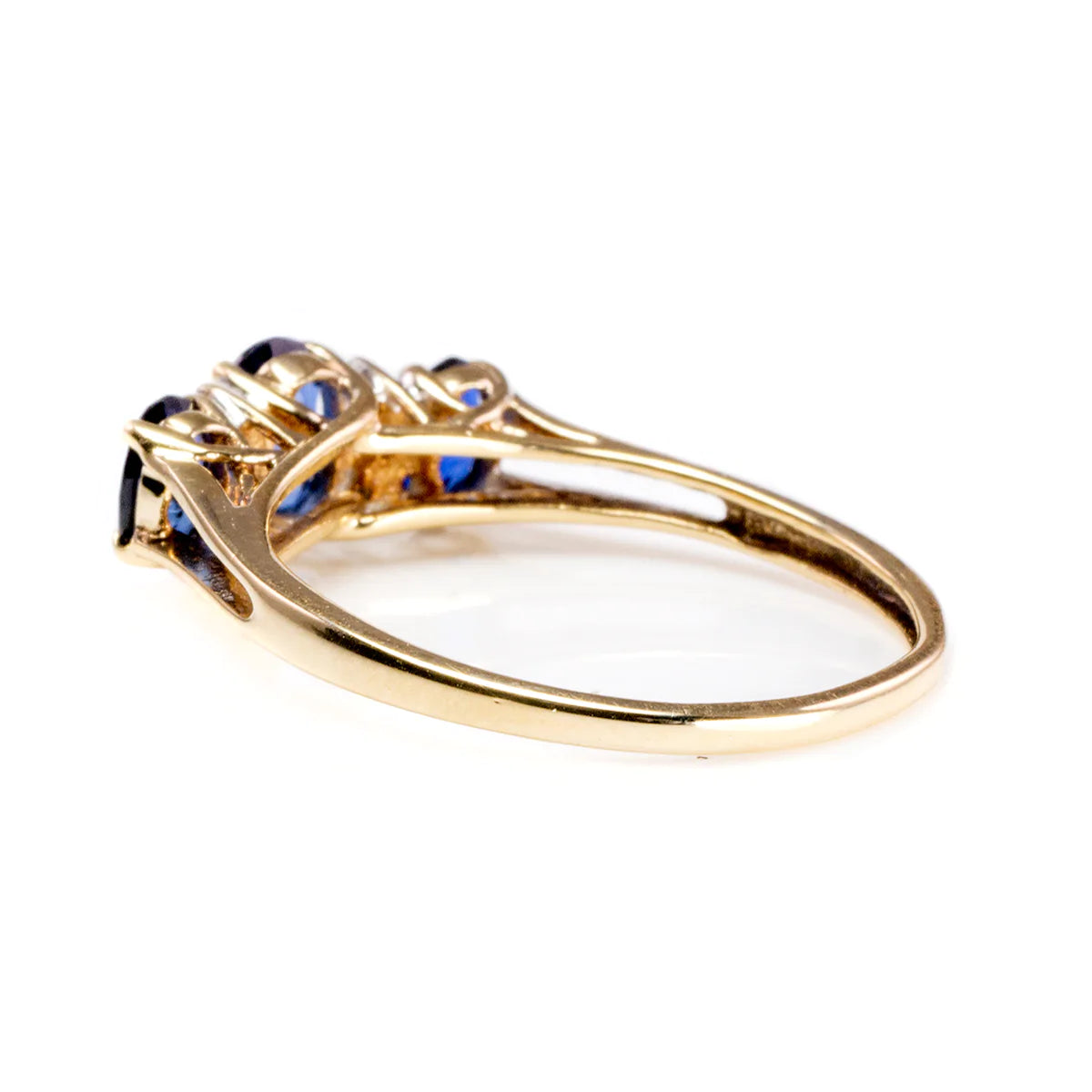 Great Lakes Boutique 10 k Yellow Gold Sapphire and Diamond Ring