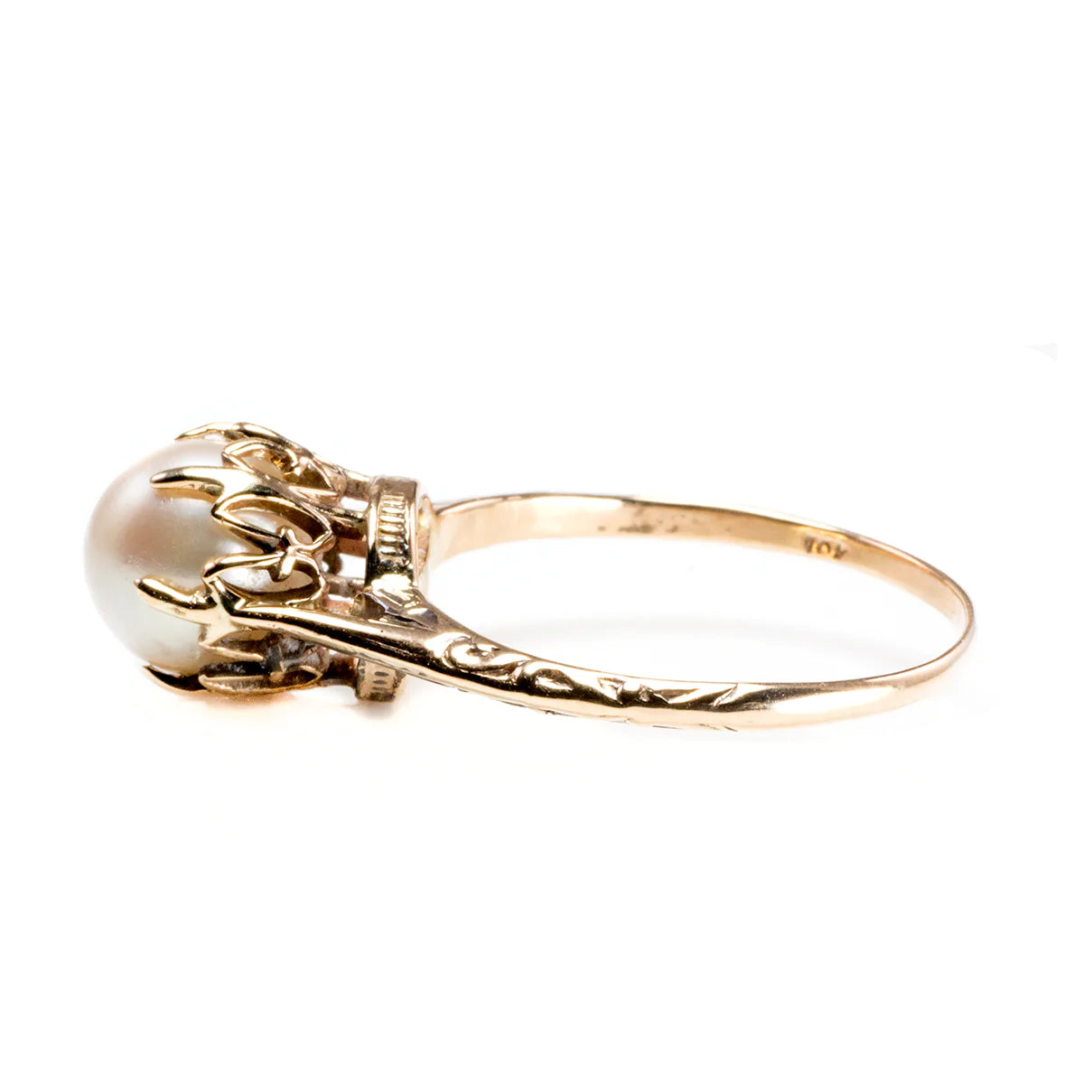 Great Lakes Boutique 10 k Yellow Gold Pearl Ring