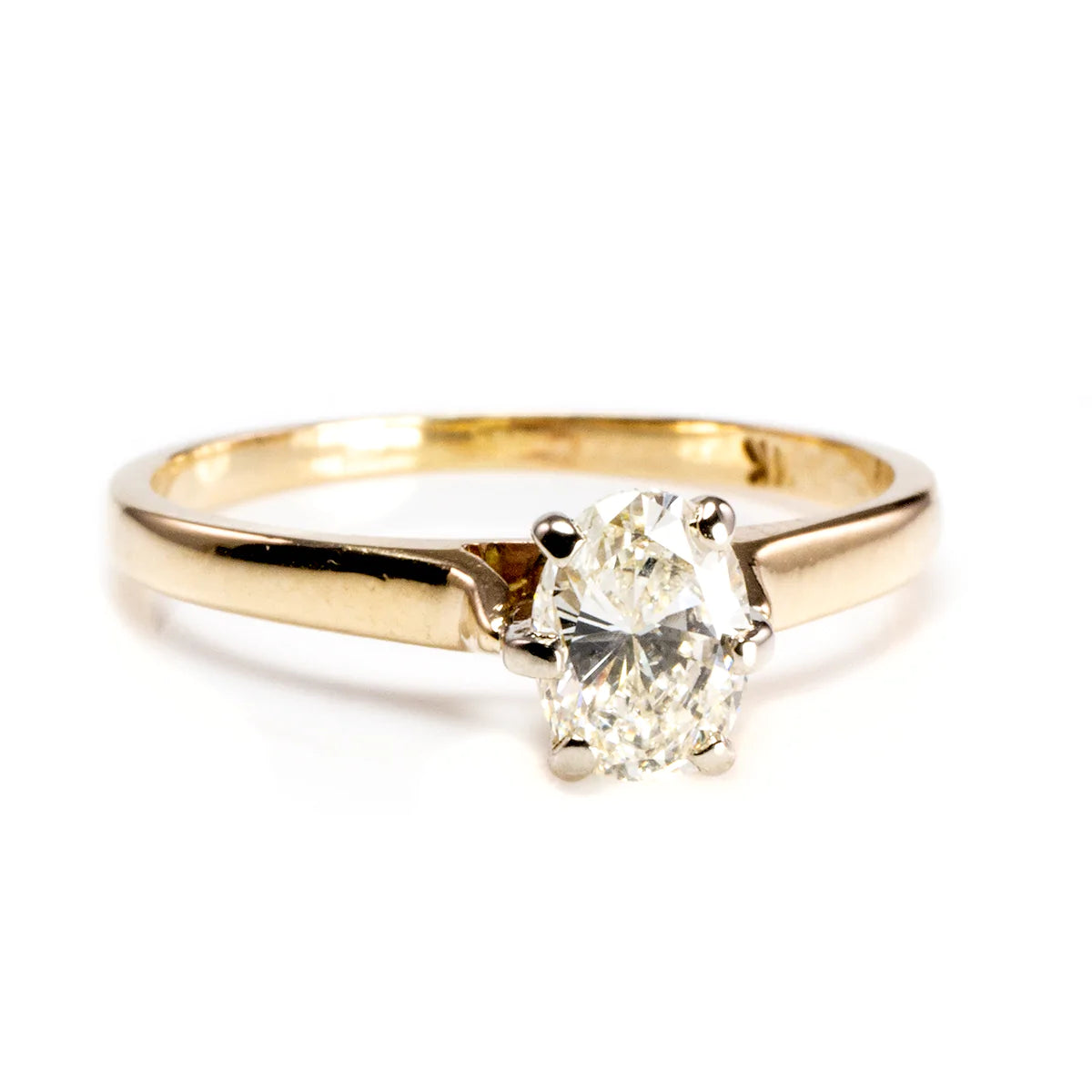 Great Lakes Boutique 14 k Yellow Gold Solitaire Diamond Ring