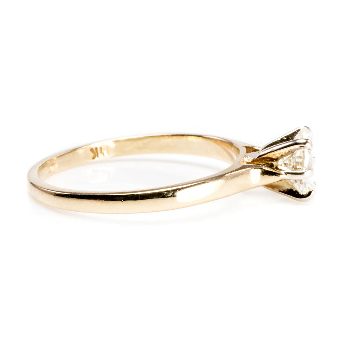 Great Lakes Boutique 14 k Yellow Gold Solitaire Diamond Ring