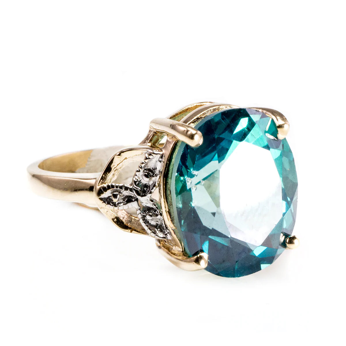 Blue Topaz Ring Original Certified Natural Gemstone Birthstone Topaz  Astrological Purposes Ring For Women & Men