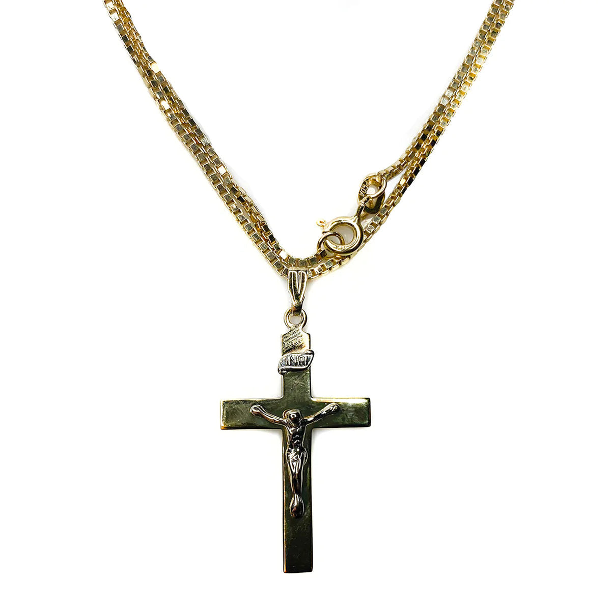 Great Lakes Boutique 10 k Yellow Gold Crucifix with Necklace