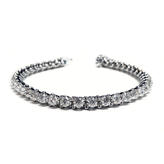14 k White Gold Diamond Tennis Bracelet (5 Carat)