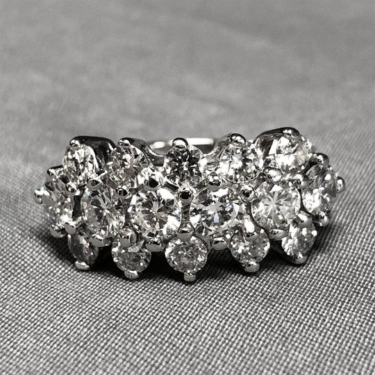 14 k White Gold Diamond Ring