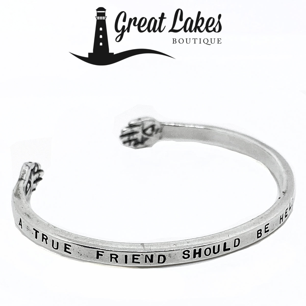 Great Lakes Boutique Comstock Silver Friendship Bracelet