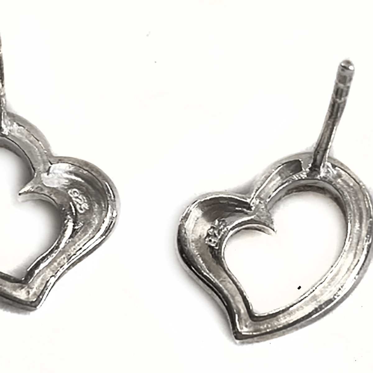 Great Lakes Boutique Silver Heart Earrings