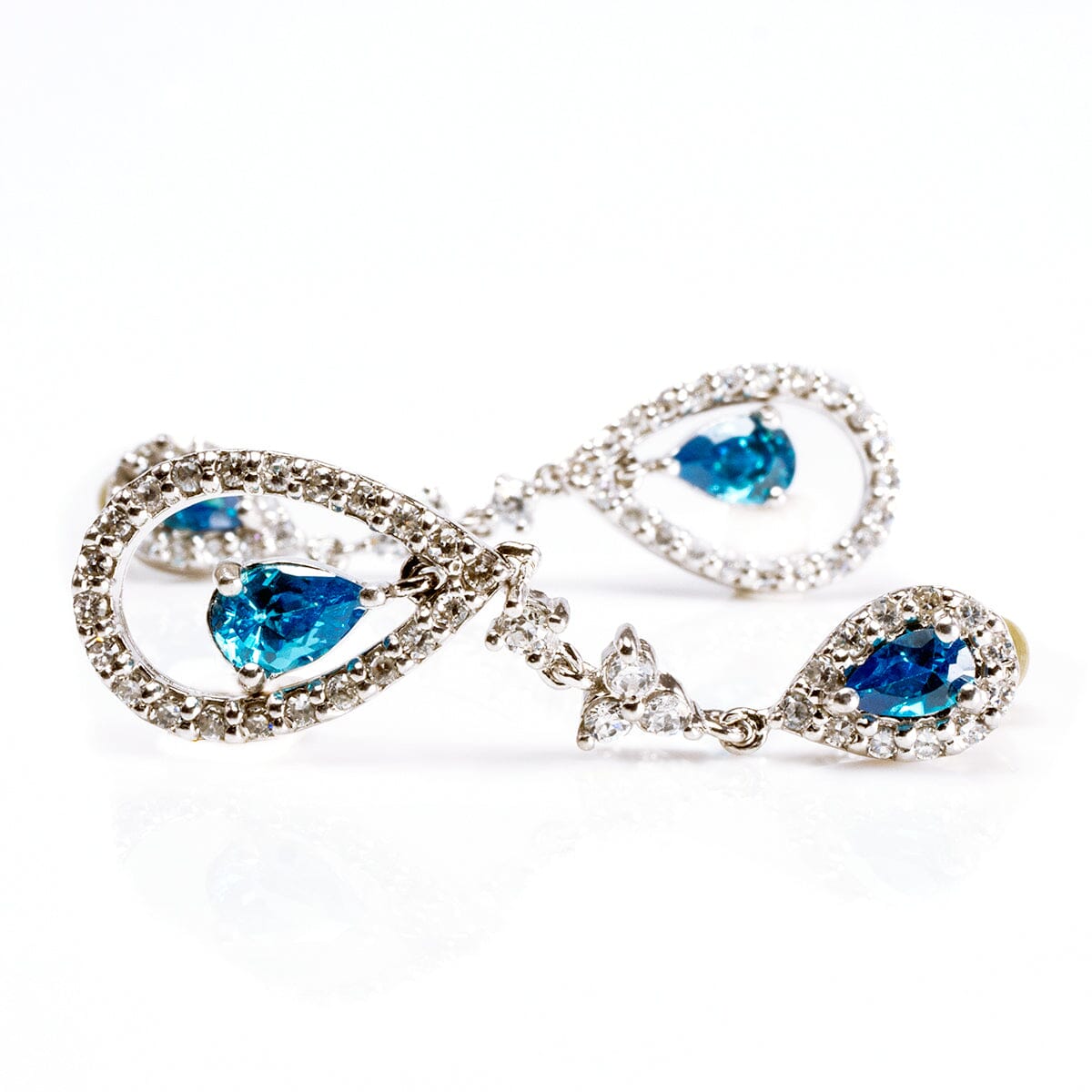 Great Lakes Boutique Silver and Cubic Zirconia Earrings