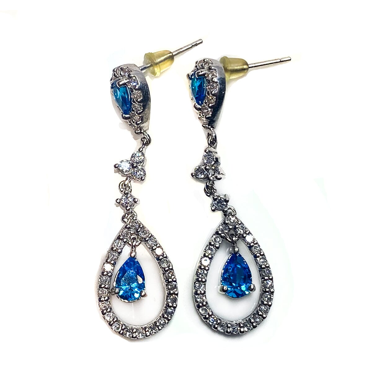 Great Lakes Boutique Silver and Cubic Zirconia Earrings