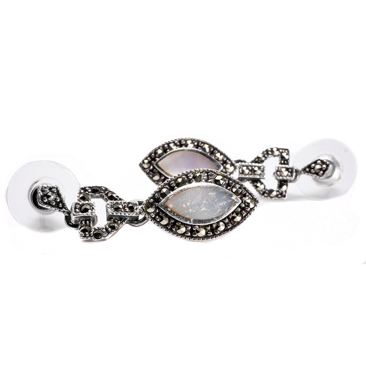 Great Lakes Boutique Silver &amp; Pearl Drop Earrings