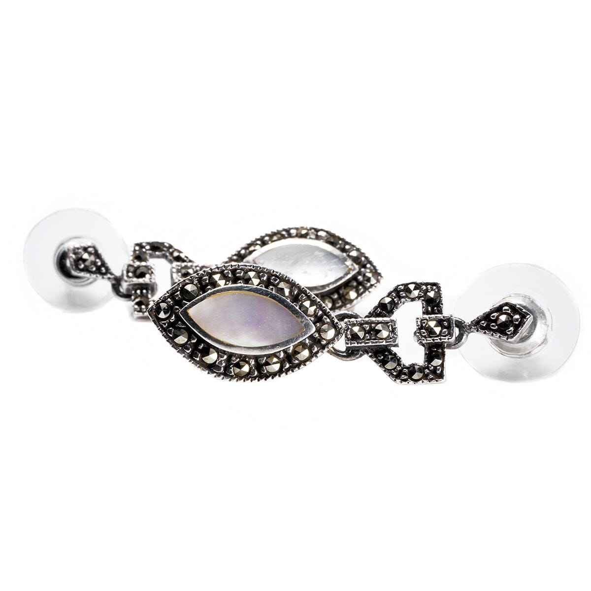 Great Lakes Boutique Silver &amp; Pearl Drop Earrings
