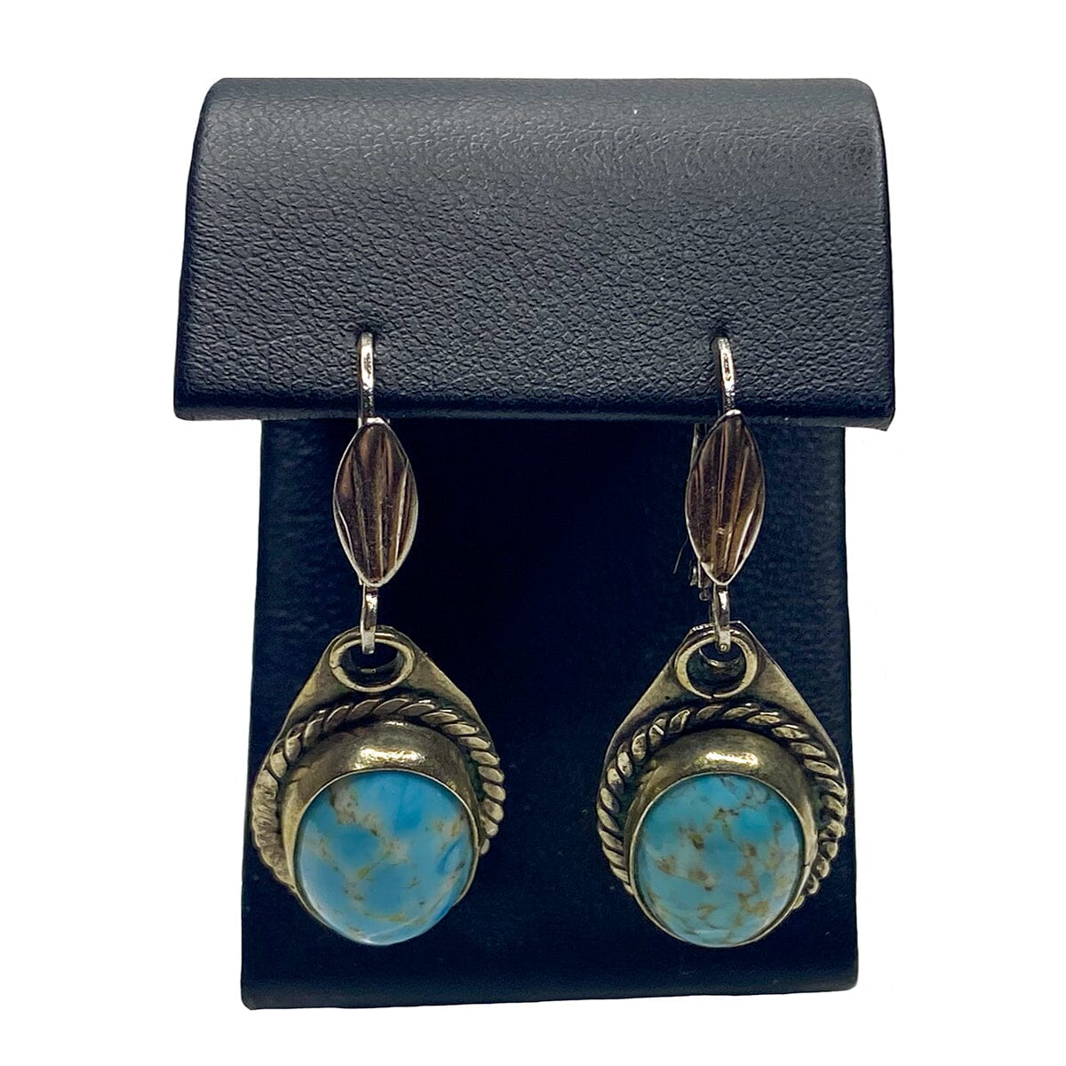 Great Lakes Boutique Handmade Silver &amp; Aqua Terra Jasper Earrings