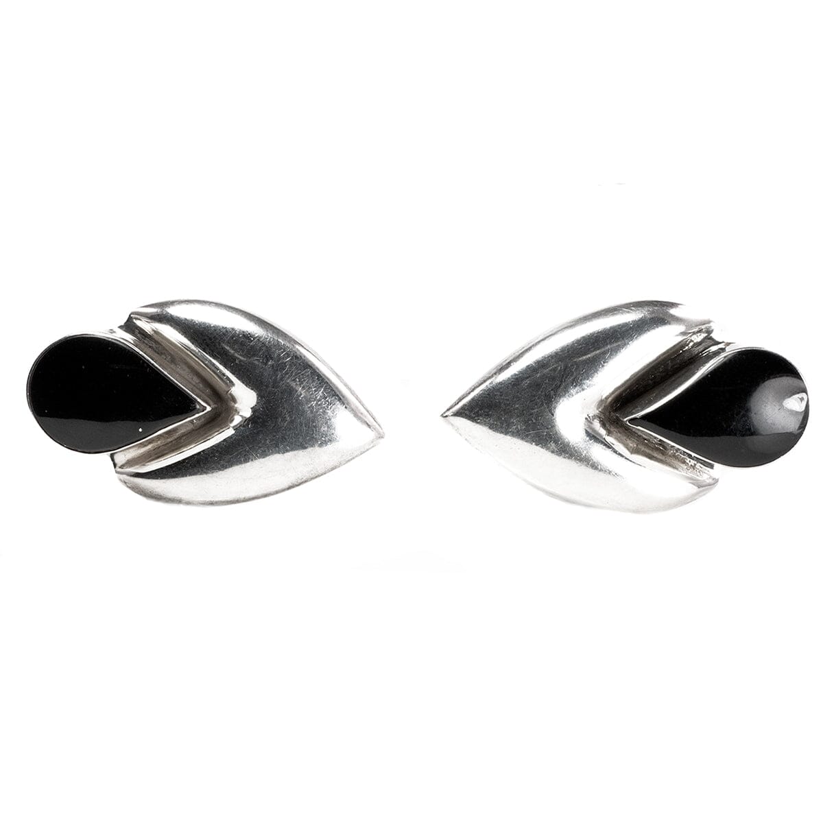 Great Lakes Boutique Silver &amp; Black Onyx Earrings