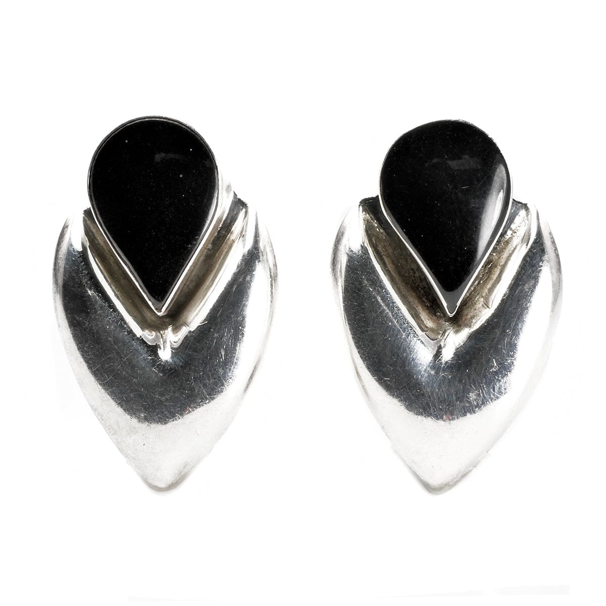 Great Lakes Boutique Silver &amp; Black Onyx Earrings
