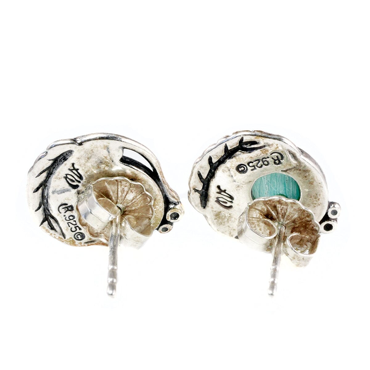 Great Lakes Boutique Native American Silver &amp; Turquoise Earrings