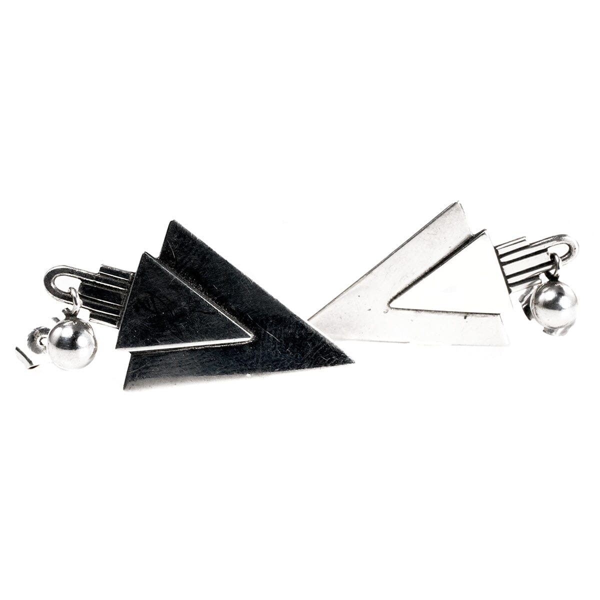 Great Lakes Coin Native American Silver Arrowhead Earrings