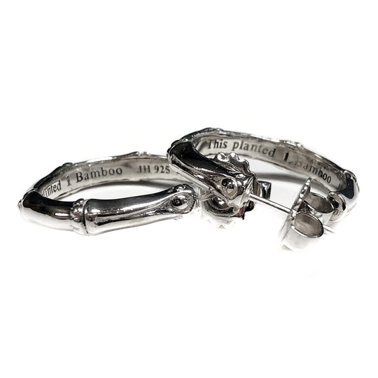 John Hardy Silver Bamboo Earrings