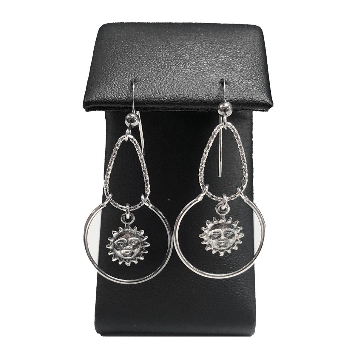Great Lakes Coin Silver Sun Dangle Earrings