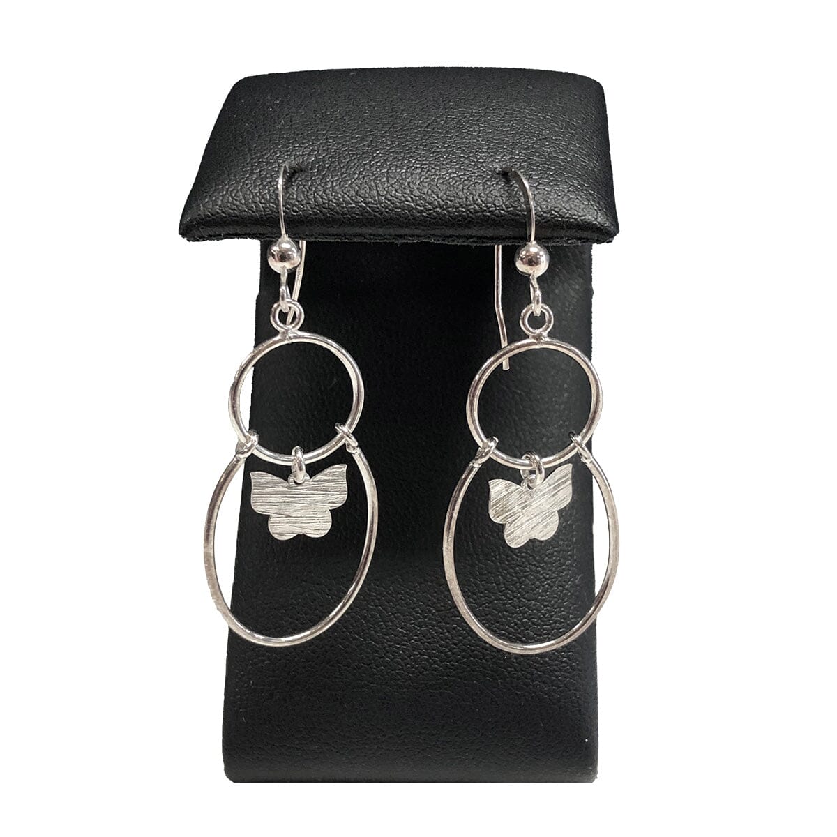 Great Lakes Coin Silver Butterfly Dangle Earrings