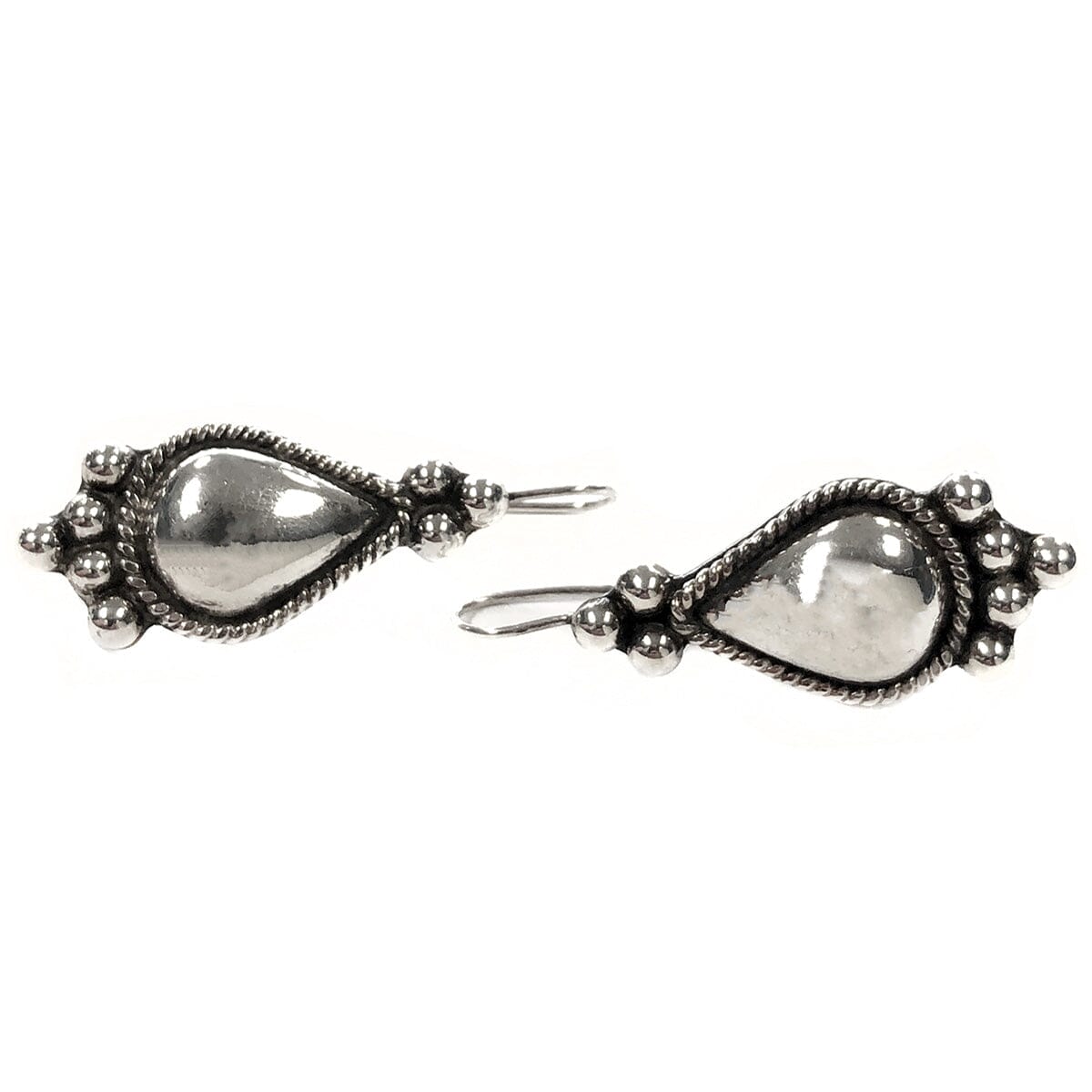 Great Lakes Coin Silver Teardrop Earrings