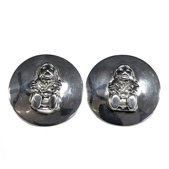 Vintage Carol Felley Silver Storyteller Earrings