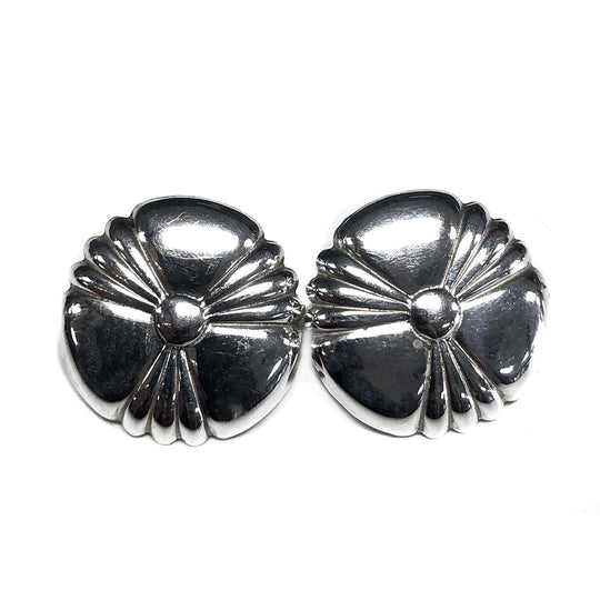 Silver Flower Post Earrings