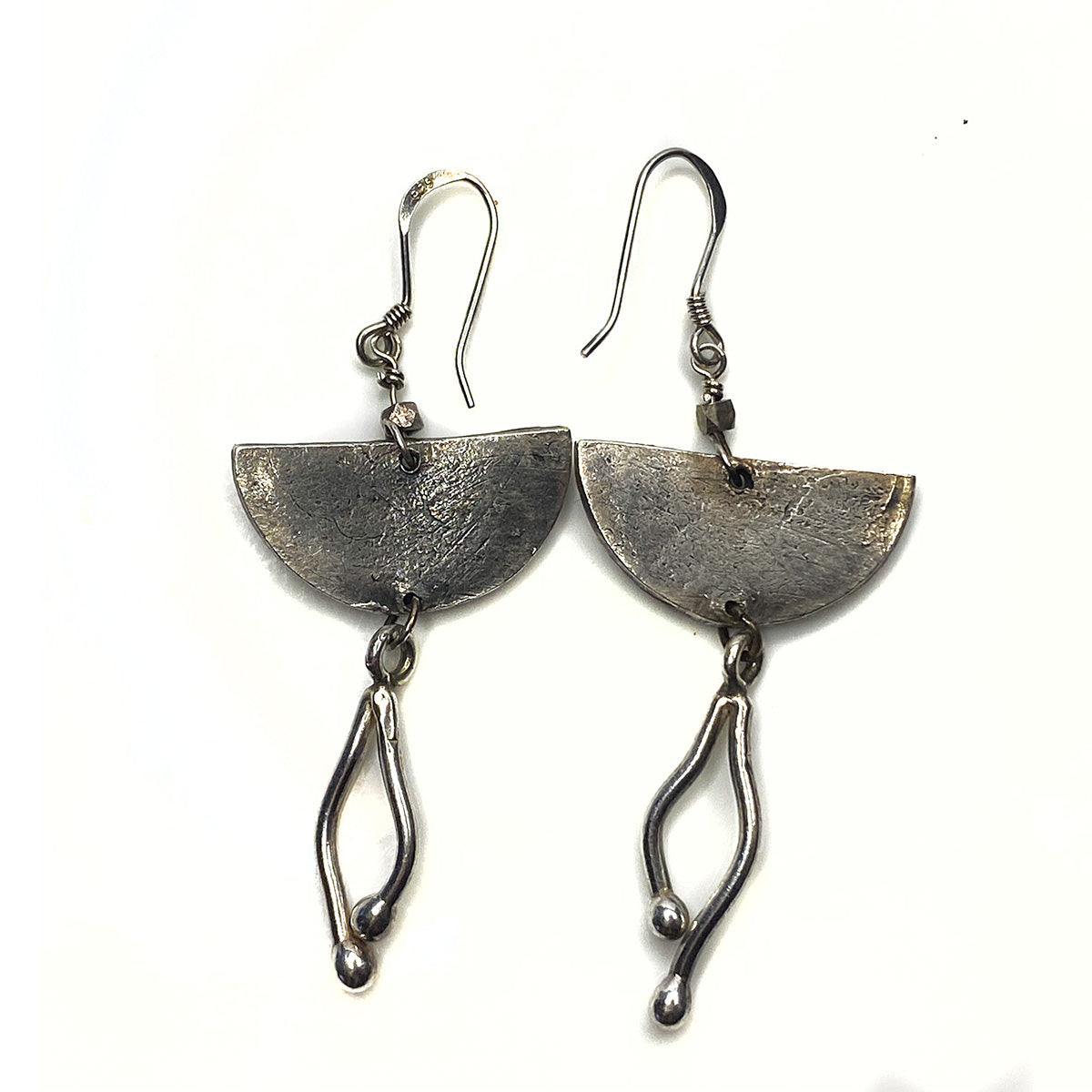 Great Lakes Boutique Silver Half Moon Earrings