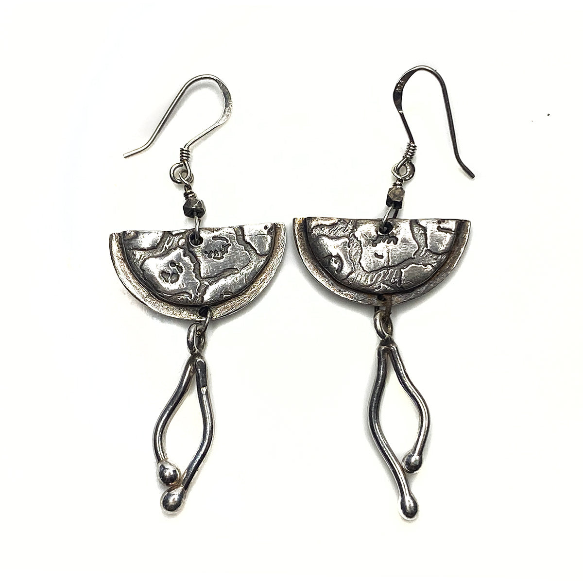 Great Lakes Boutique Silver Half Moon Earrings