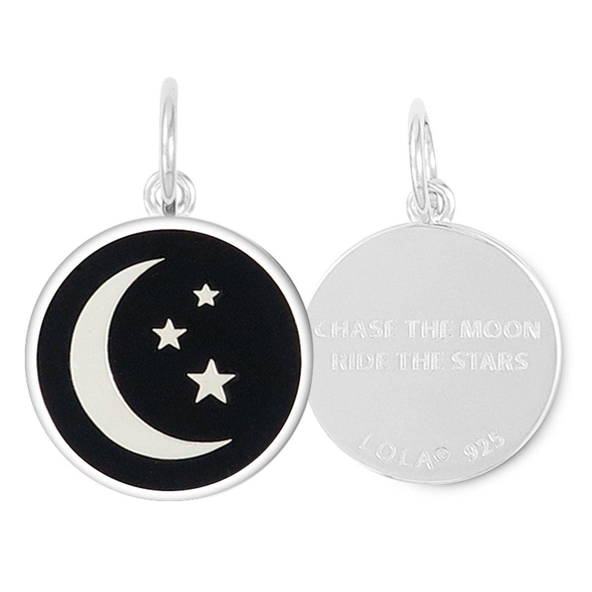 Lola Lola Moon &amp; Stars Silver Pendant