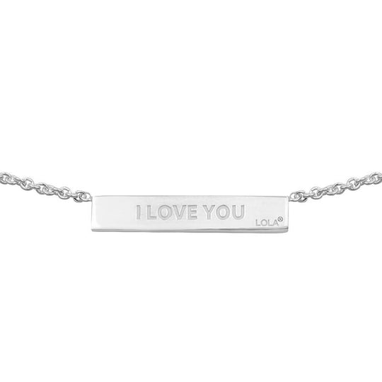 Lola 1-4-3 Silver Bar Necklace