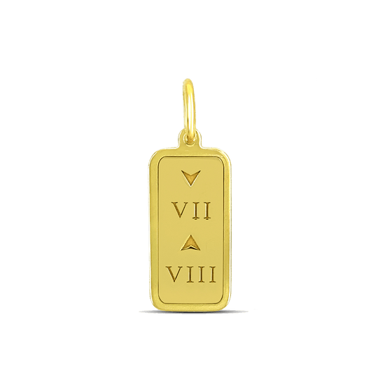 Lola 7 Down 8 Up Gold Vermeil Pendant