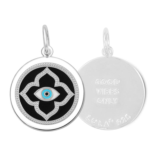 Lola Evil Eye Silver Pendant