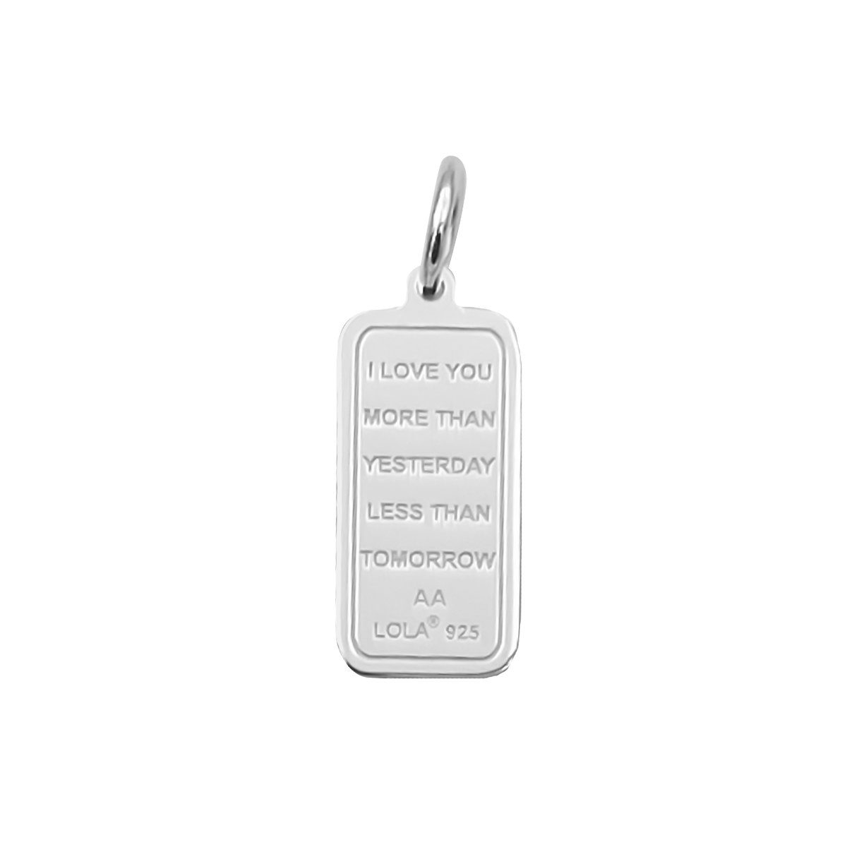 Lola Lola Love Poem Silver Pendant