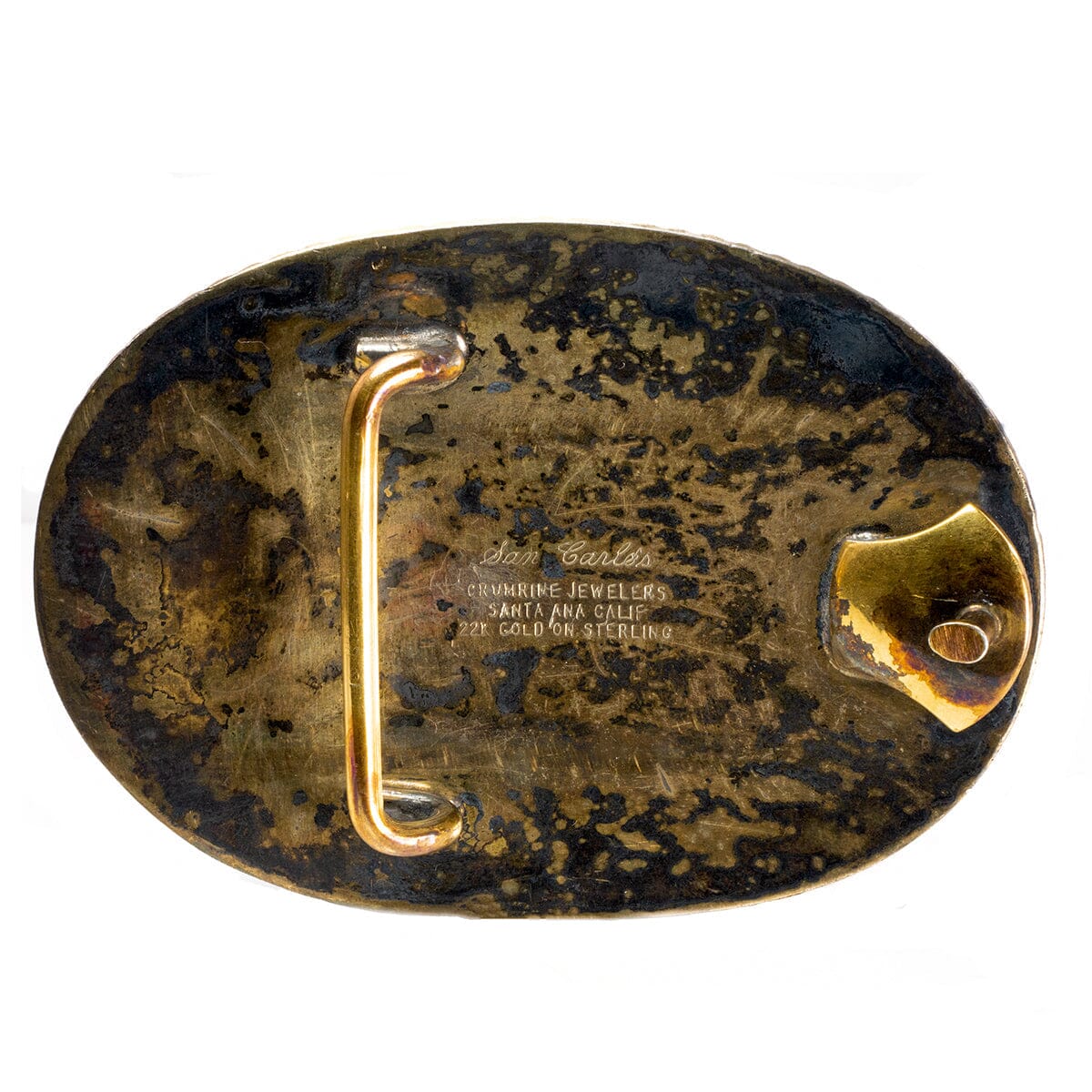 Great Lakes Boutique San Carlos Crumrine Jewelers Santa Ana California Silver &amp; Gold Belt Buckle