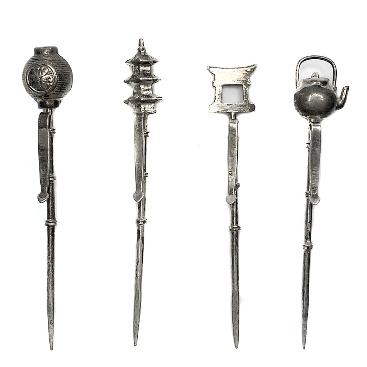 Great Lakes Boutique Vintage Silver Japanese Hair Pins