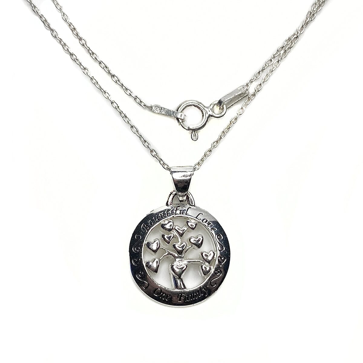 Great Lakes Boutique Silver Family Necklace